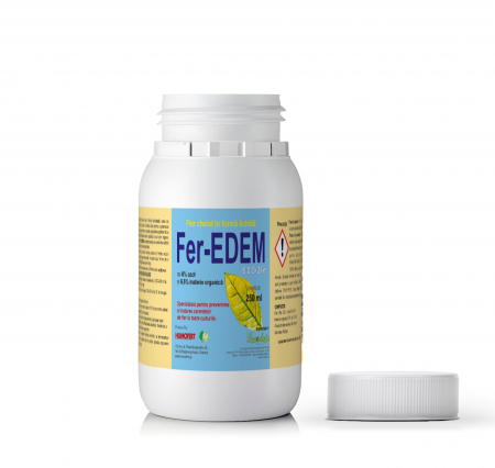 Ingrasaminte gazon și flori - Ingrasamînt lichid cu fier chelat FER-EDEM - 250 ml, plante ornamentale, pomi, gazon