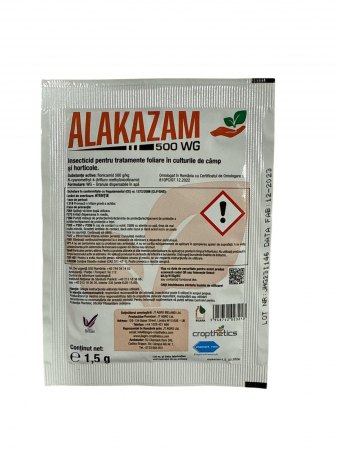 Agricultura ecologica - Insecticid ALAKAZAM 500WG - 1.5 grame , sistemic , contact , ingestie , afide