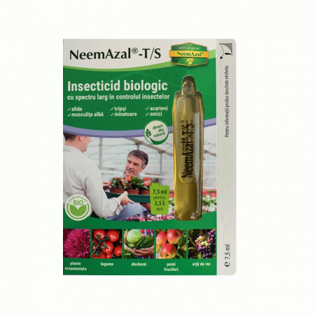 Insecticide-Acaricide - Insecticid biologic NEEMAZAL T/S - 7.5 ml , sistemic, contact, afide, paduchele roz