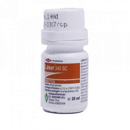 Insecticide-Acaricide - Insecticid Laser 240 SC, contact, ingestie - 20 ml, pomi fructiferi, legume, vita de vie