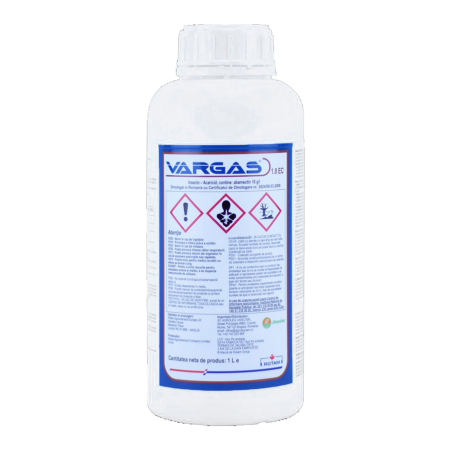 Insecticide-Acaricide - Insecto-acaricid VARGAS 1,8 EC (abamectin) - 1 litru, contact, tomate, vita de vie , pomi