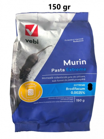 Igiena publica - Momeala pentru combatere soareci Murin Extreme Pasta, 150 grame