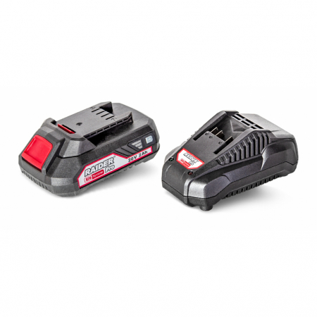 Masini de gaurit si insurubat - R20 Set incarcator si acumulator Li-ion 20V 2Ah 1h pentru RDP-R20 System