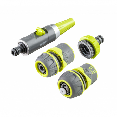 Vermorele - Set duza furtun adaptor robinet 3/4" 1" si conectori LUXE GX