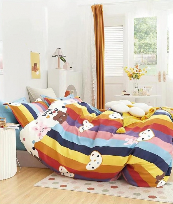Lenjerie de pat pentru copii, curcubeu [1]