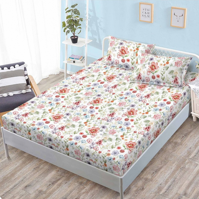 Husa de pat din Finet cu Elastic 160x200 cm-W37 [1]