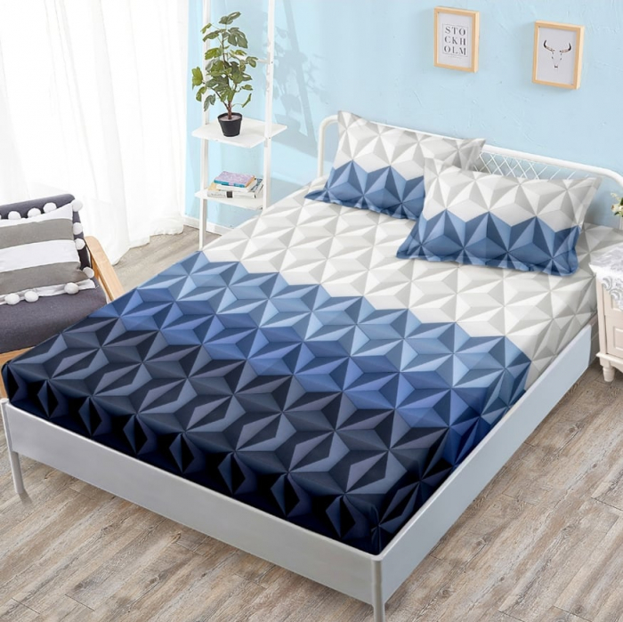 Husa de pat din Finet cu Elastic 160x200 cm-W49 [1]