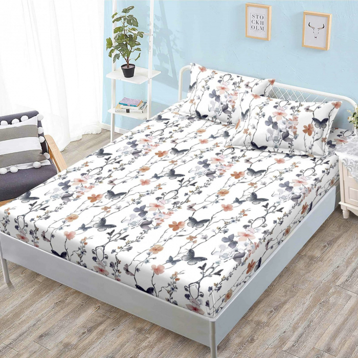 Husa de pat din Finet cu Elastic 160x200 cm-W58 [1]