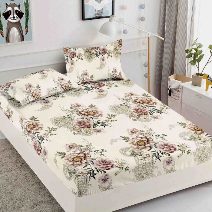 Husa de pat din Finet cu elastic+ 2 fete  de perna 180x200 -H36 [1]
