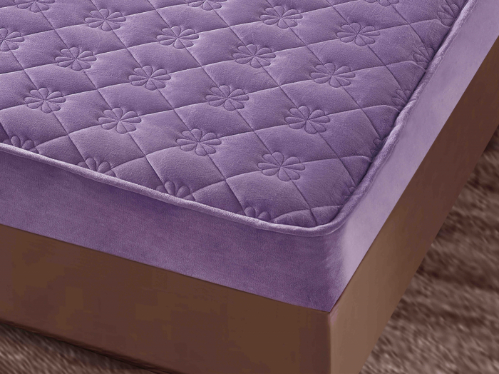 Husa tip Topper cu elastic din catifea 140x200 -TJ553 [3]