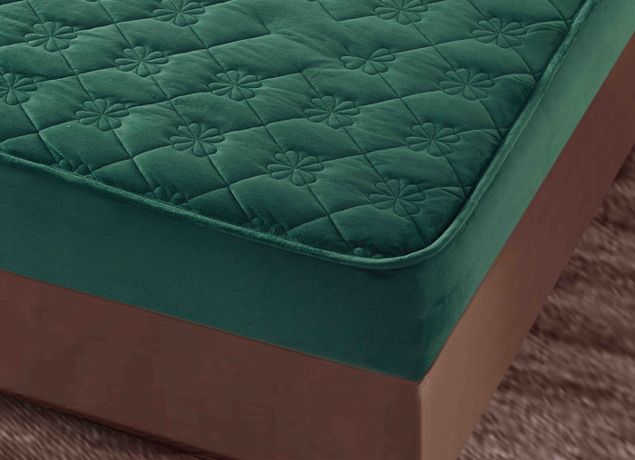 Husa tip Topper cu elastic din catifea 140x200 -TJ554 [3]