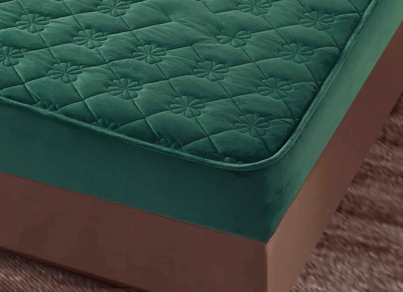 Husa tip Topper cu elastic din catifea 140x200 -TJ554 [3]