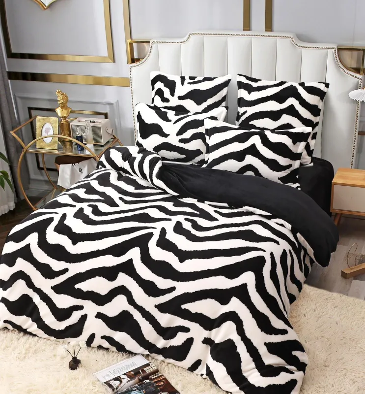 Lenjerie de pat Cocolino 4 piese, roz cu pisici și flori-LN23 [2]