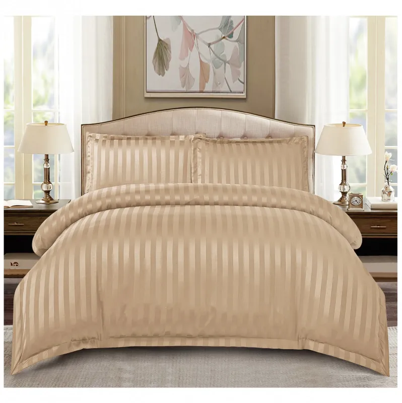 Lenjerie de pat Damasc,4 Piese,Cearceaf cu Elastic-RP70 [1]