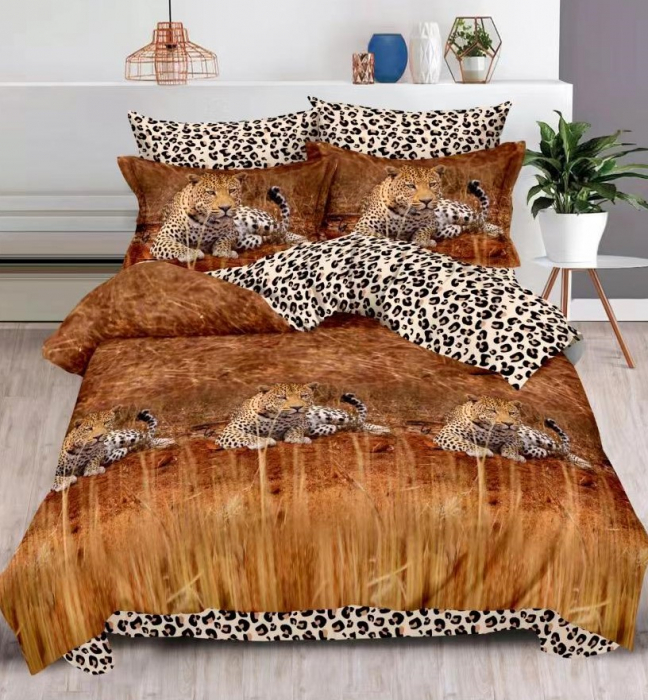 Lenjerie de pat Finet 6 piese,Puciaosa,Leopard-LY136 [1]
