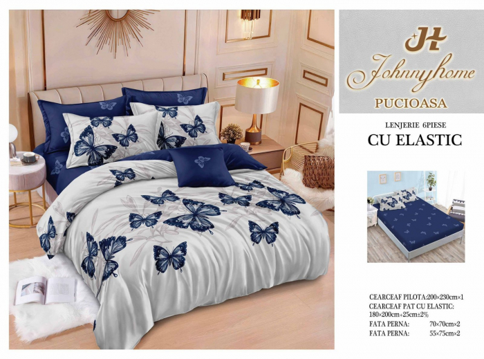 Lenjerii de pat Finet 6 piese cu Elastic-T304 [1]