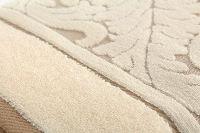 Set 2 prosoape de baie, 100% bumbac, Hobby, Sultan Cream-M1 [2]