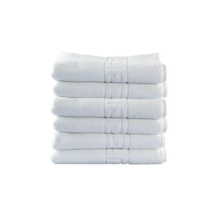 Set 6 Prosoape Mari, Bumbac 100%, 70×130, Alb-HR3 [1]