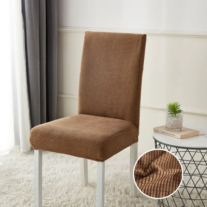 Huse scaune - 1 buc.Husa Lycra cu elastic pentru scaun Maro-HB1