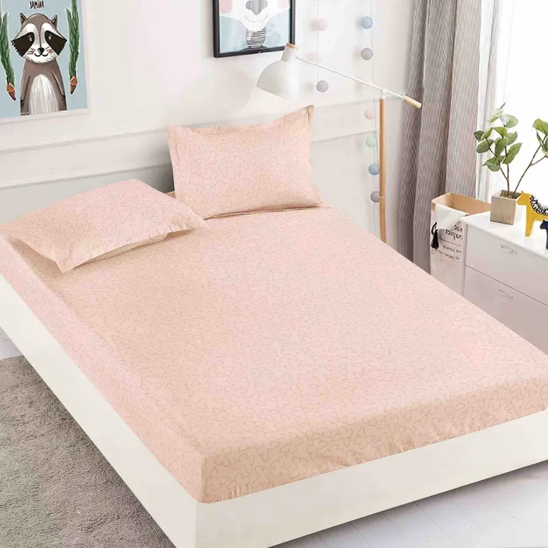 HUSE DE PAT - Husa de pat din Finet cu elastic+ 2 fete  de perna 180x200 -H30