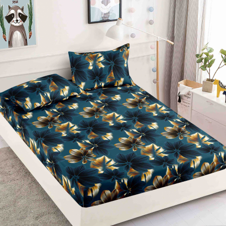 HUSE DE PAT - Husa de pat din Finet cu elastic+ 2 fete  de perna 180x200 -HG148
