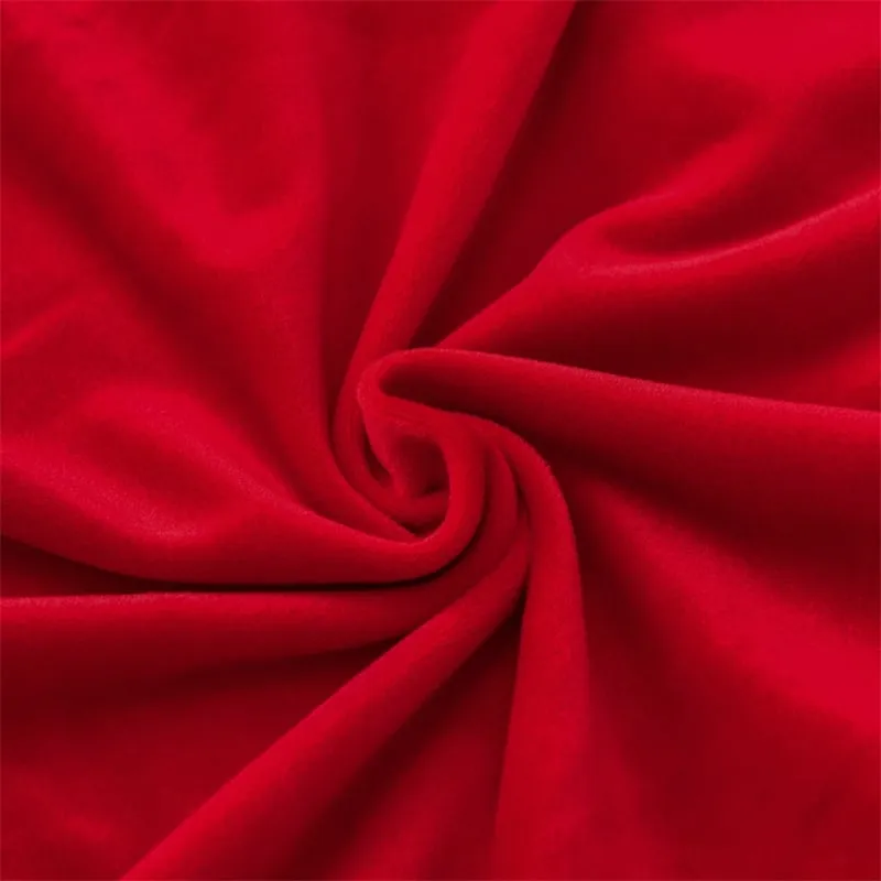 Huse pentru scaun din Catifea cu elastic,Rosu-JHC10 [3]