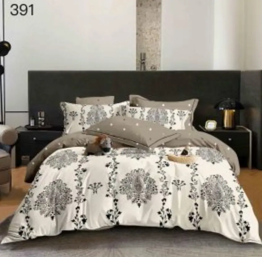 LENJERII DE PAT 1+1 GRATIS - Lenjerie de pat Finet 6 piese,Pat dublu,Regal-GR391