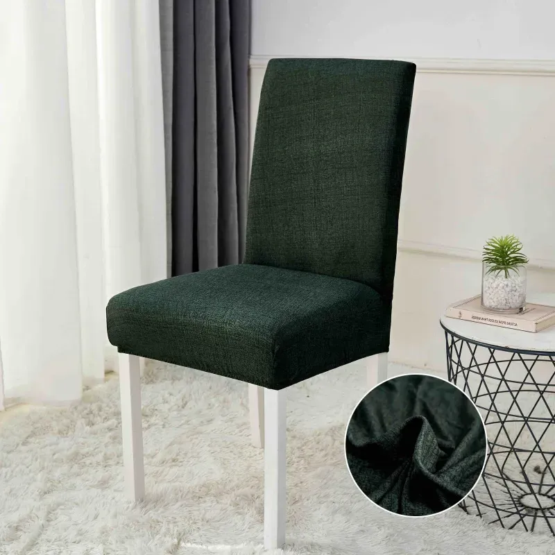 Huse scaune - Set 6 huse Lycra cu elastic pentru scaun Verde -HL10