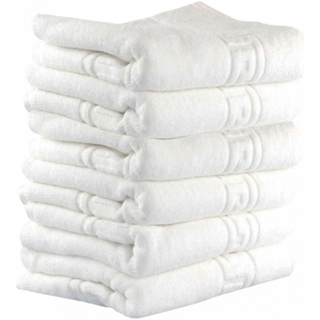 PROSOAPE SI HALATE - Set 6 Prosoape Mari, Bumbac 100%, 70×130, Alb-HR1