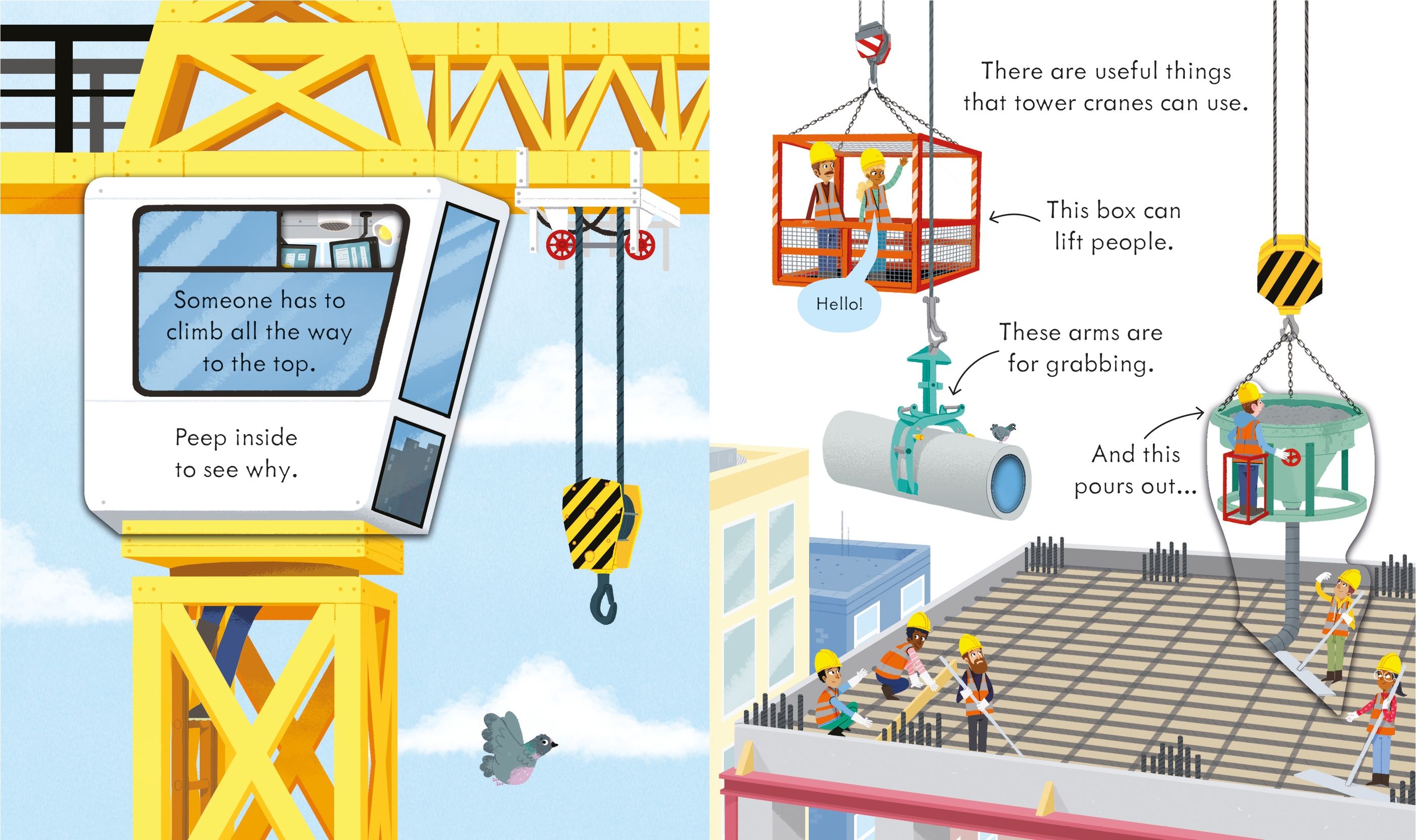 Peep Inside How a Crane Works Carte cartonata cu clapete [4]