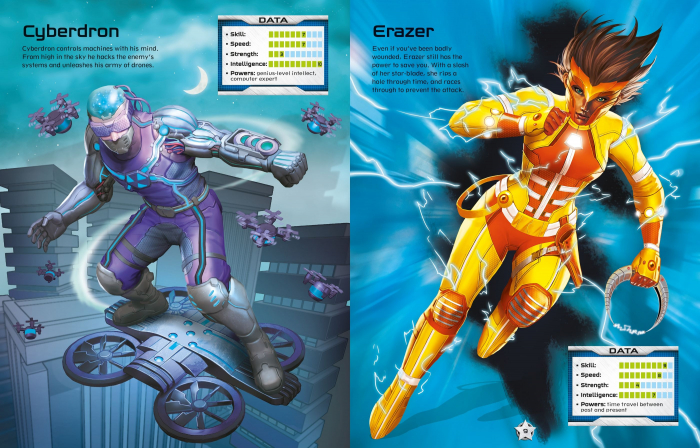 Carte cu autocolante Build Your Own Superheroes Sticker Book [4]