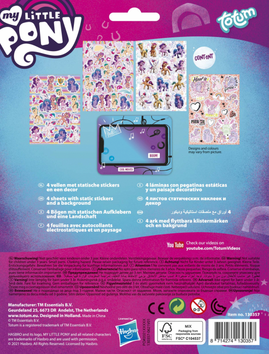 Abtibilduri repozitionabile Disney My Little Poney [4]