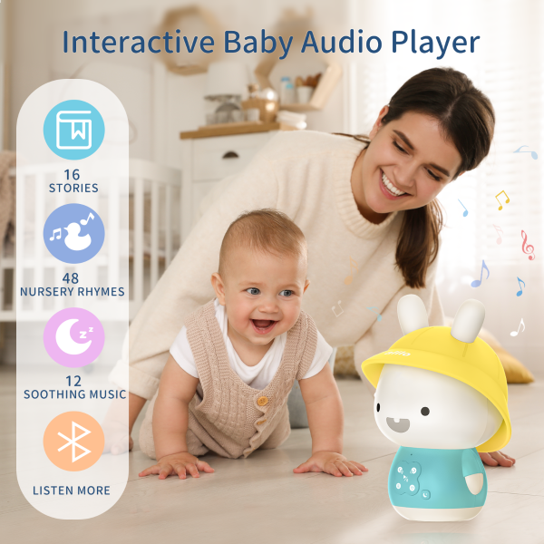 Alilo Baby Bunny - Iepuras interactiv cu povesti si cantece in Limba Romana si Limba Engleza, Roz [4]