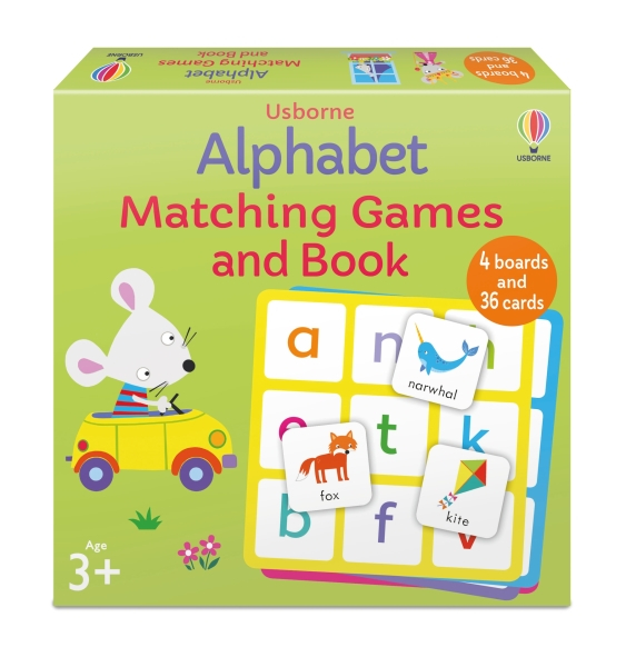 Alphabet Matching Games and Book,  pachet educativ ( carte si joc) Usborne [1]