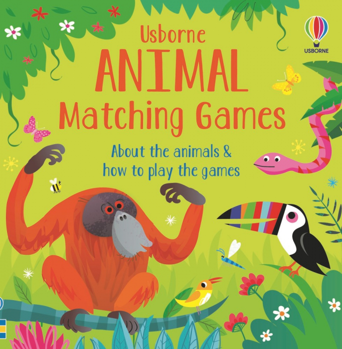 Amimal Matching Games and Book, pachet educativ ( carte si joc) Usborne [2]