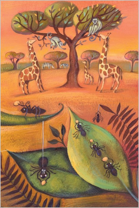 Anansi and The Bag of Wisdom  Carte de povesti in limba engleza First Reading Level 1 [3]