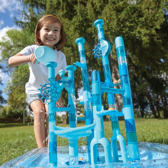 Aqua maze twist, joc de constructie traseu cu bile si apa [2]