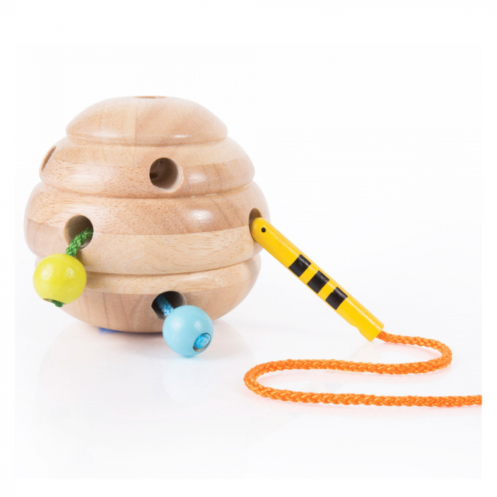 Beehive Lacing, joc cu siret din lemn, Guidecraft [4]