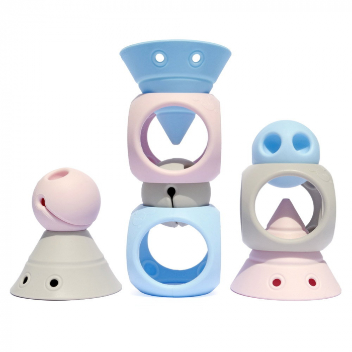 Building Genius, set senzorial pentru bebe, nordic colors [1]