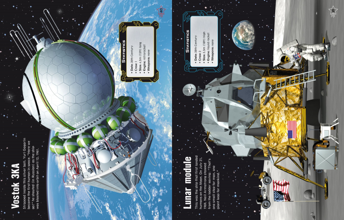 Carte cu autocolante Build Your Own Spaceships Sticker Book [6]