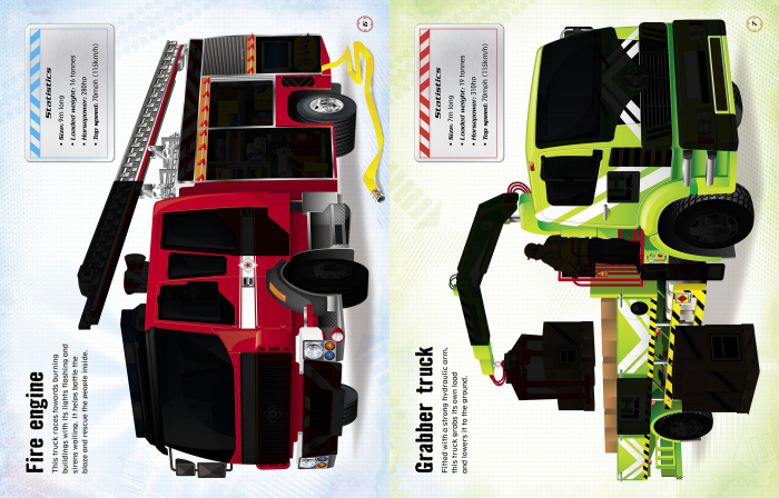 Carte cu autocolante Build Your Own Trucks Sticker Book [4]