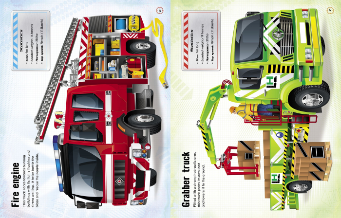 Carte cu autocolante Build Your Own Trucks Sticker Book [5]