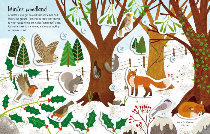 Carte cu autocolante First Sticker Book Seasons [6]