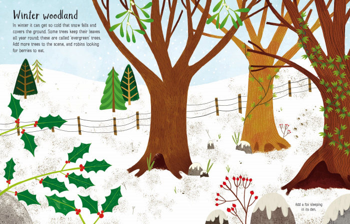 Carte cu autocolante First Sticker Book Seasons [5]