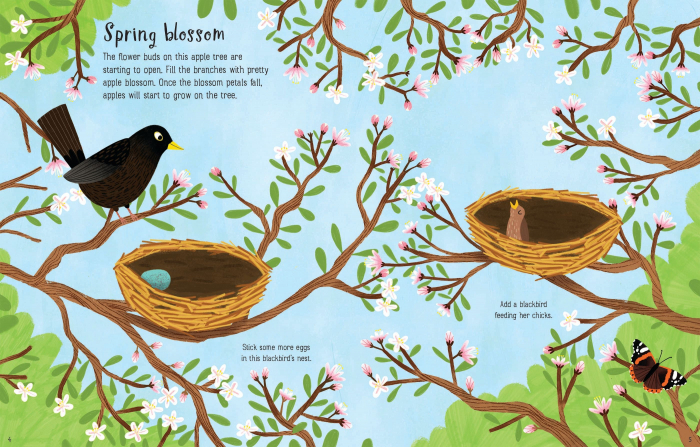 Carte cu autocolante First Sticker Book Seasons [2]