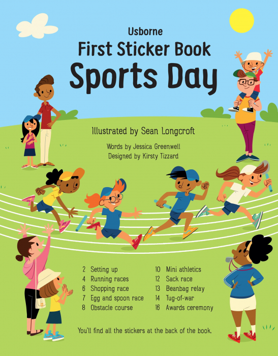 Carte cu autocolante First Sticker Book Sports Day [5]