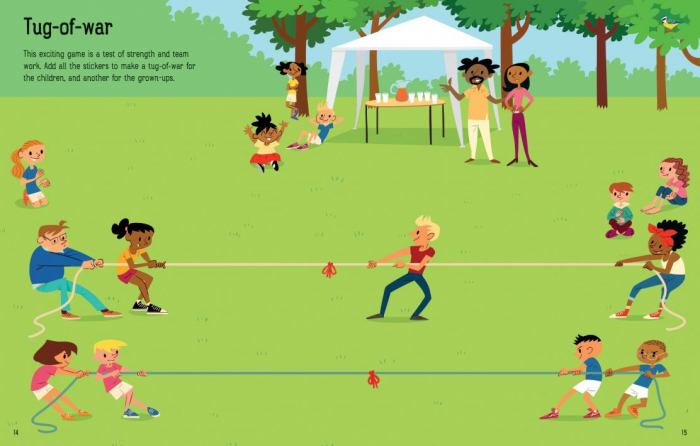 Carte cu autocolante First Sticker Book Sports Day [2]