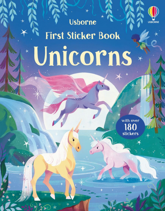 Carte cu autocolante First Sticker Book Unicorns [1]
