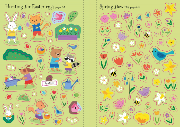 Carte cu autocolante Little First Stickers Easter [4]