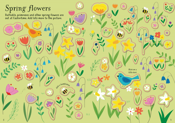 Carte cu autocolante Little First Stickers Easter [3]